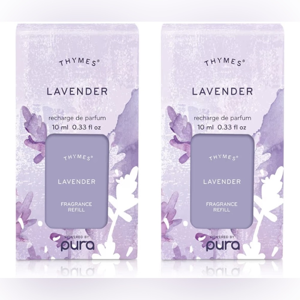 Thymes Lavender Pura Smart Home Plug-in Diffuser Refills - Pack of 2
